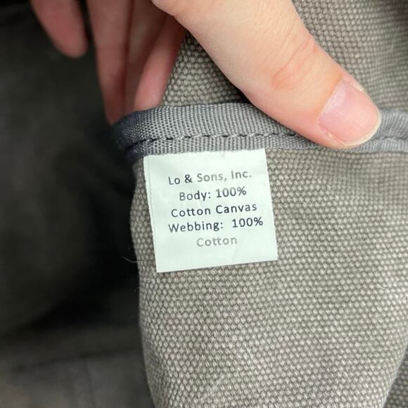 Lo & Sons Catalina Deluxe Cotton Canvas Travel Weekender Large Tote Thistle - Picture 13 of 16